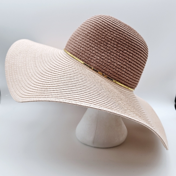 FOUR BUTTONS | wide brim woven paper floppy sun hat - Picture 4 of 9